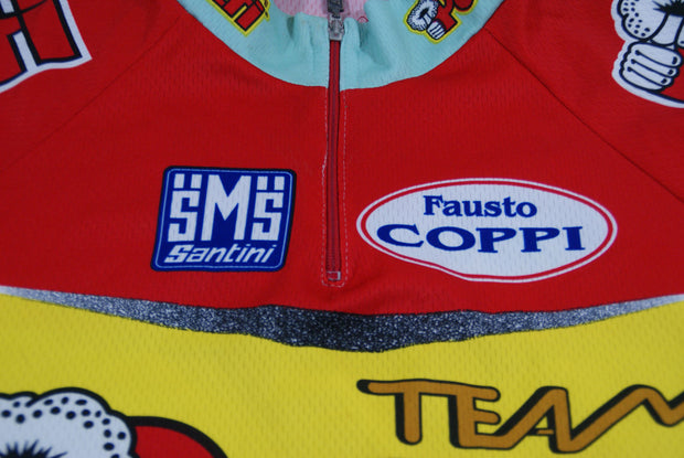 Maillot cyclisme vintage Team Polti Santini