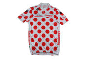 Maillot à pois vélo rétro Champion Tour de France Descente