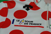 Maillot à pois vélo rétro Champion Tour de France Descente