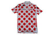 Maillot à pois cyclisme vintage Champion Descente Tour de France