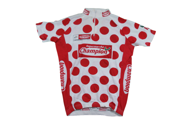 Maillot à pois vélo vintage Tour de France Champion