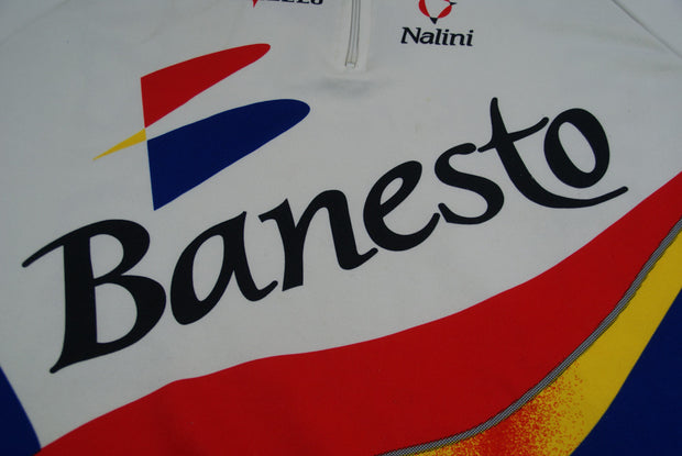 Maillot vélo vintage Banesto Pinarello Nalini