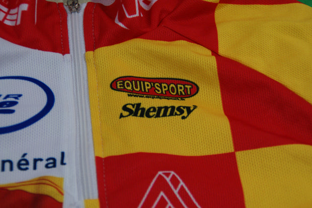 Maillot cyclisme vintage Haut-Rhin Shemsy