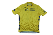 Maillot vélo rétro jaune Nike Tour de France Crédit Lyonnais