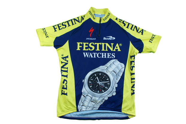 Maillot vélo rétro Specialized Biemme Festina