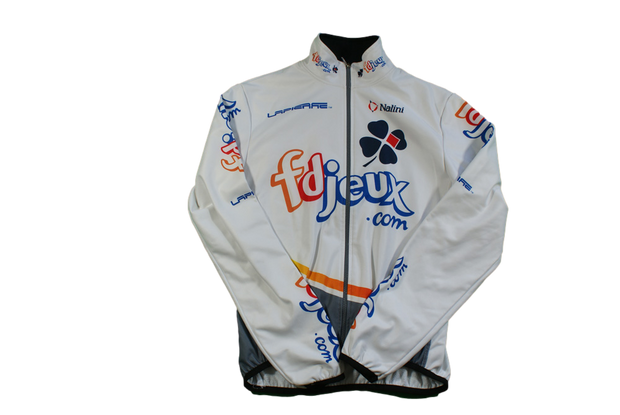 Veste cyclisme vintage Française des Jeux FDJ Nalini Lapierre