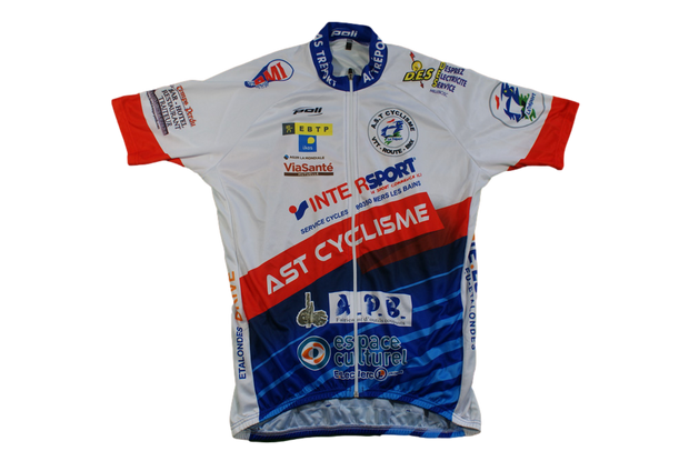 Maillot cyclisme vintage AG2R La Mondiale AST Le Tréport Intersport