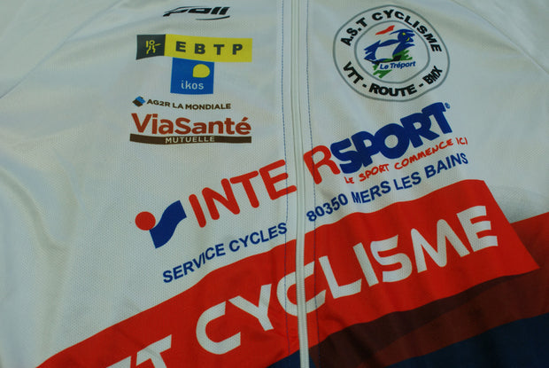 Maillot cyclisme vintage AG2R La Mondiale AST Le Tréport Intersport