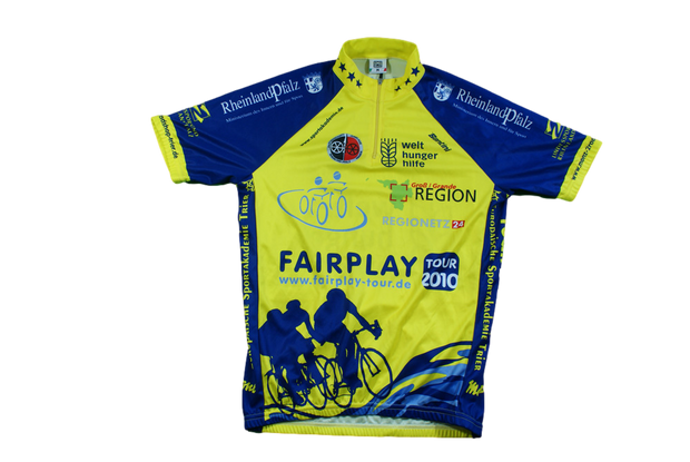 Maillot vélo rétro Santini Grande Région Fairplay