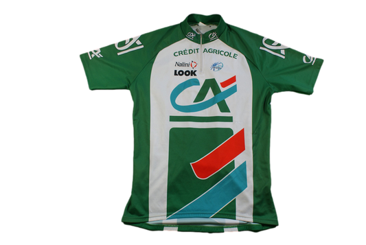 Maillot cyclisme vintage Crédit Agricole Nalini Look UCI