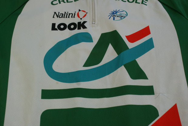 Maillot cyclisme vintage Crédit Agricole Nalini Look UCI