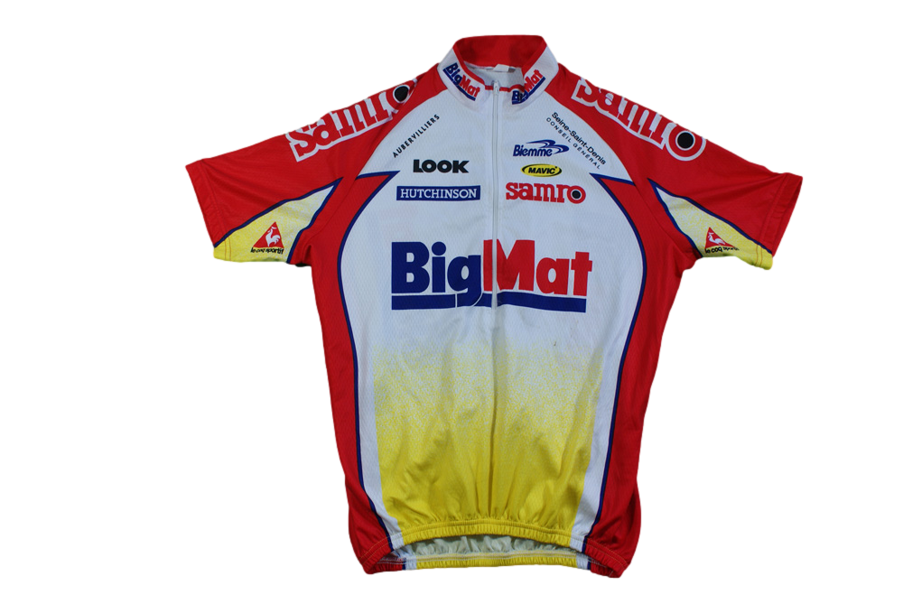 Maillot cycliste vintage BigMat Biemme Look Le coq sportif | Rakuten Maillot cycliste vintage BigMat Biemme Look Le coq sportif | Rakuten
