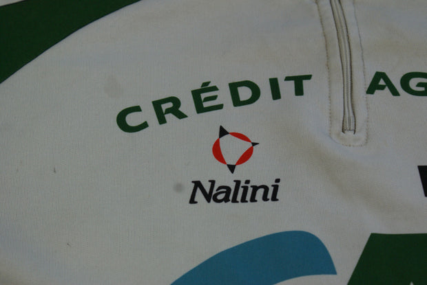 Maillot vélo rétro Crédit Agricole Look Nalini