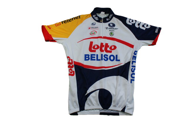 Maillot cyclisme vintage Lotto Vermarc UCI Skoda