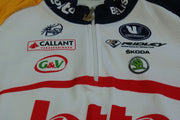 Maillot cyclisme vintage Lotto Vermarc UCI Skoda