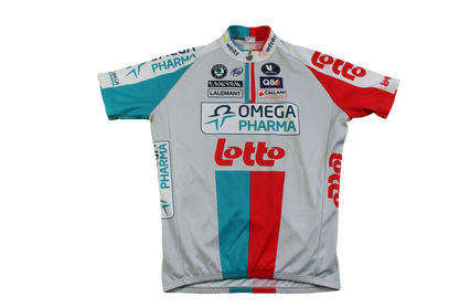 Maillot vélo vintage Omega Pharma Lotto Vermarc UCI Skoda