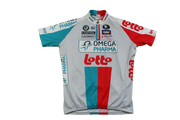 Maillot vélo vintage Omega Pharma Lotto Vermarc UCI Skoda