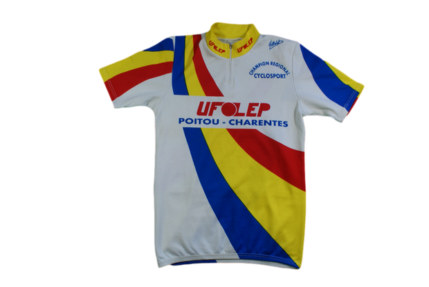 Maillot vélo rétro Hottelet Ufolep