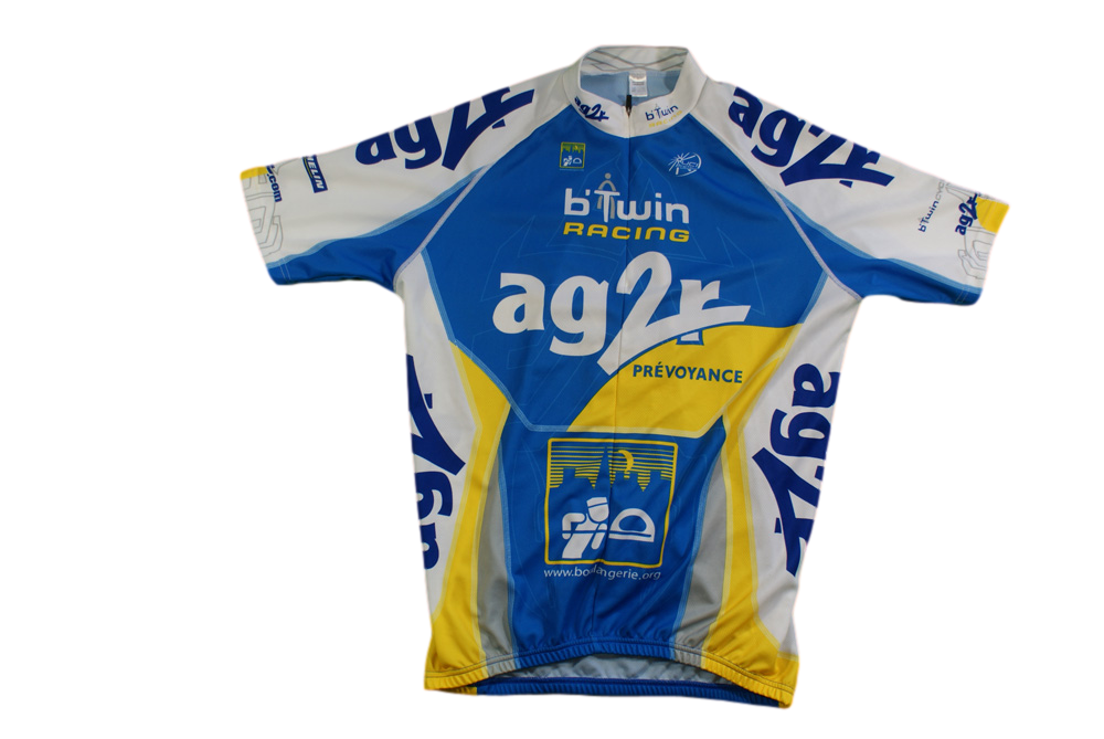 Maillot cyclisme vintage Decathlon AG2R UCI b'Twin