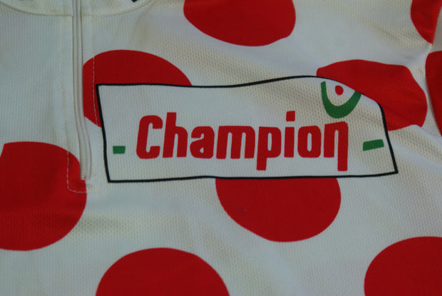 Maillot vélo rétro à pois Nike Champion Tour de France 1999