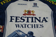 Maillot cyclisme vintage Festina Peugeot Sibille