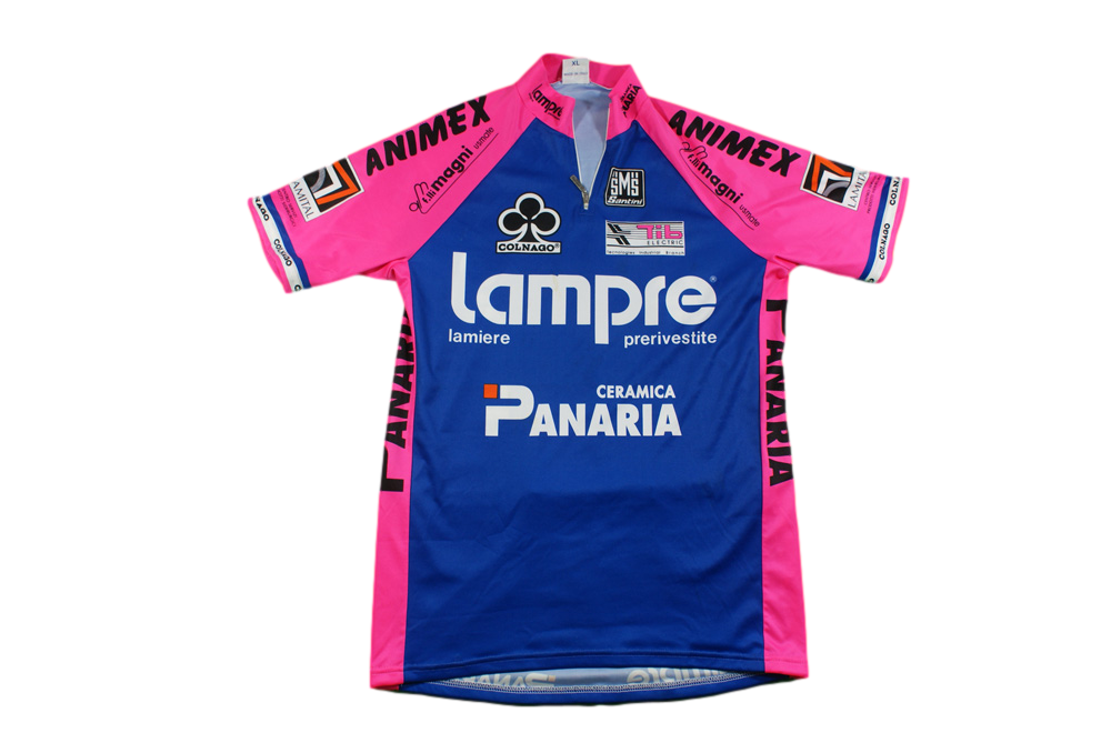 Maillot cyclisme vintage Santini Lampre Colnago