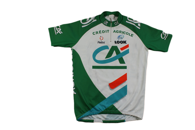 Maillot vélo vintage Crédit Agricole Nalini Look UCI Maillot vélo vintage Crédit Agricole Nalini Look UCI