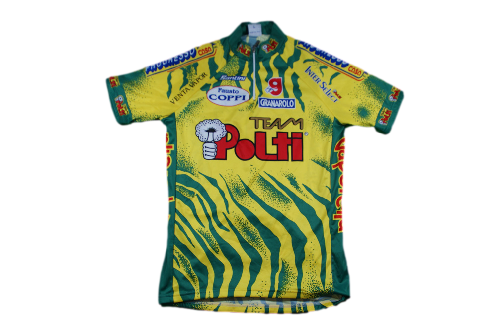 Maillot cyclisme vintage Team Polti Santini