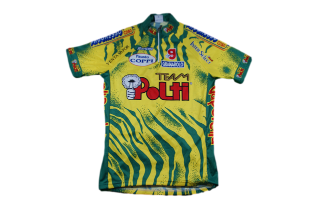 Maillot cyclisme vintage Team Polti Santini