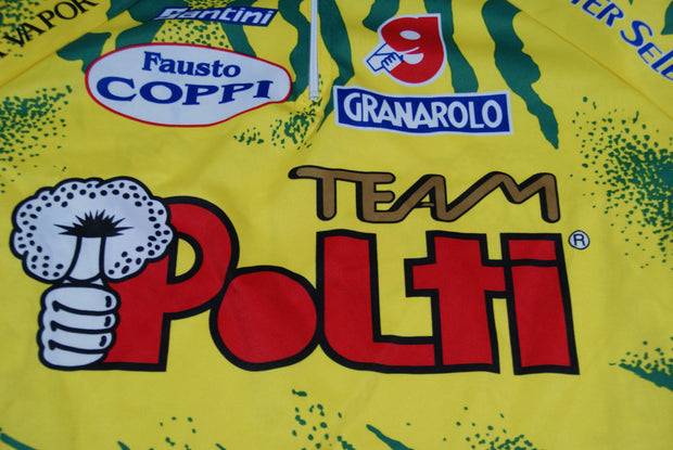 Maillot cyclisme vintage Team Polti Santini