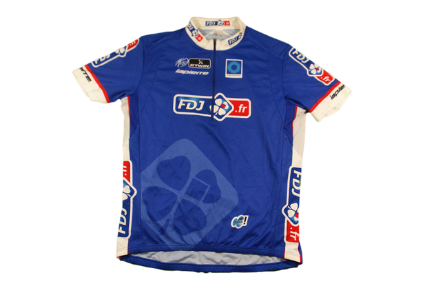 Maillot cyclisme vintage FDJ Le bleuet de France b'Twin