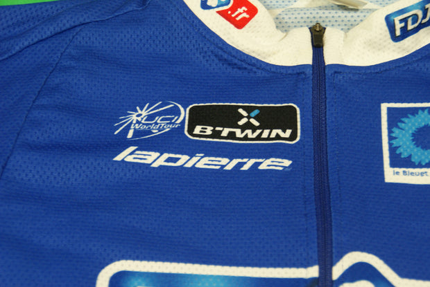 Maillot cyclisme vintage FDJ Le bleuet de France b'Twin