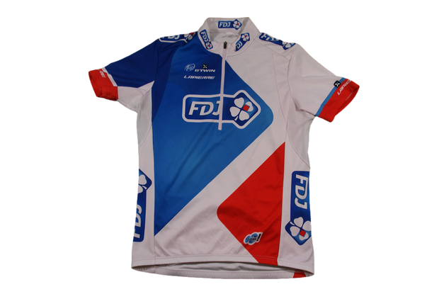 Maillot vélo rétro FDJ b'Twin