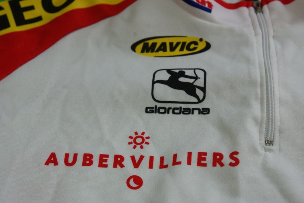 Maillot vélo vintage Giordana Bigmat Mavic Vetta Peugeot